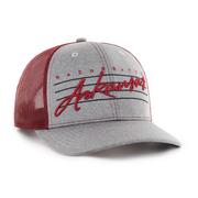 Arkansas 47' Brand Downdraft Trucker Snapback Hat